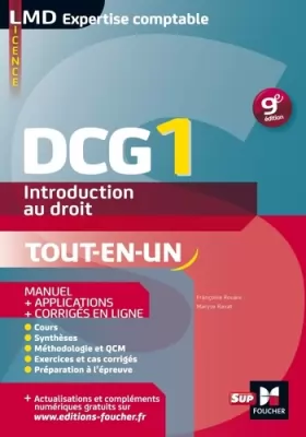 Couverture du produit · DCG 1 - Introduction au droit - Manuel et applications - 9e édition