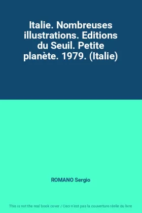 Couverture du produit · Italie. Nombreuses illustrations. Editions du Seuil. Petite planète. 1979. (Italie)