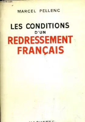 Couverture du produit · Les conditions d'un redressement français.