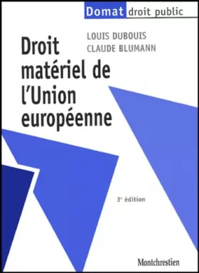 Couverture du produit · Droit matériel de l'Union européenne