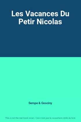 Couverture du produit · Les Vacances Du Petir Nicolas