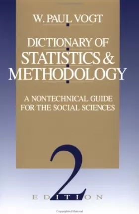 Couverture du produit · Dictionary of Statistics & Methodology: A Nontechnical Guide for the Social Sciences