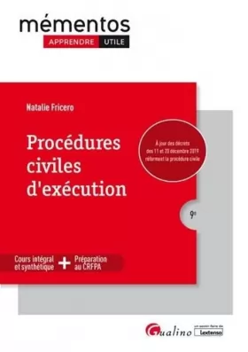 Couverture du produit · Procédures civiles d'exécution