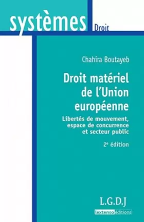 Couverture du produit · Droit matériel de l'union européenne