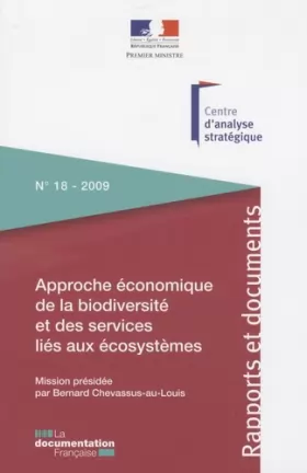 Couverture du produit · Approche économique de la biodiversité et des services liés aux écosystèmes (n.18 - 2009)