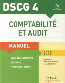 Couverture du produit · DSCG 4 - Comptabilité et audit 2019 - Manuel