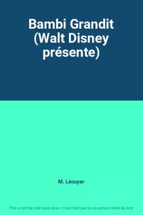 Couverture du produit · Bambi Grandit (Walt Disney présente)