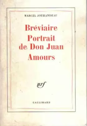 Couverture du produit · Breviaire Portrait De Don Juan Amours