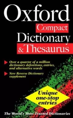 Couverture du produit · The Oxford Compact Dictionary and Thesaurus