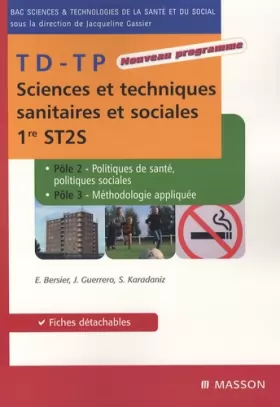 Couverture du produit · Cours TD TP Sciences et techniques sanitaires et sociales-2.Politiques de santé, politiques sociales