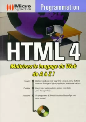 Couverture du produit · HTML 4