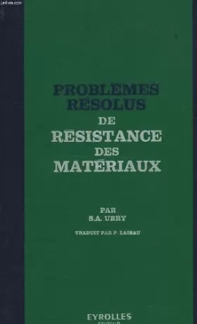 Couverture du produit · PROBLEMES RESOLUS DE RESISTANCE DES MATERIAUX