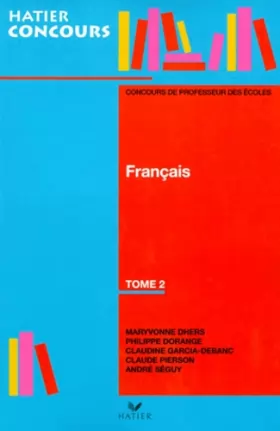 Couverture du produit · Français, tome 2 - concours de professeur des écoles