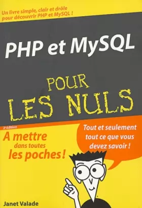 Couverture du produit · PHP et MYSQL poche pour les Nuls
