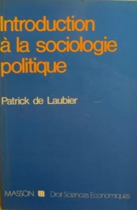Couverture du produit · Introduction à la sociologie politique