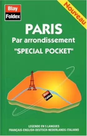 Couverture du produit · Plan de ville : Paris, par arrondissement (spécial pocket et avec un index)