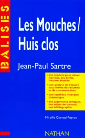 Couverture du produit · Les mouches, Huis clos, Sartre : Résumé analytique...