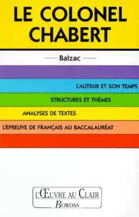Couverture du produit · O.CL/BALZAC COL.CHABERT (Ancienne Edition)