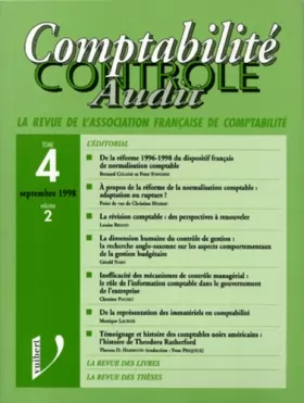 Couverture du produit · Revue française de l'association française de comptabilité, volume 4, numéro 2