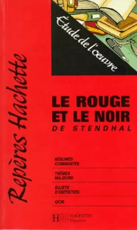 Couverture du produit · "Le rouge et le noir" de Stendhal : Étude de l'oeuvre