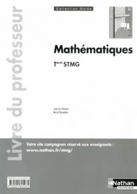 Couverture du produit · Mathématiques - Tle STMG - livre du professeur