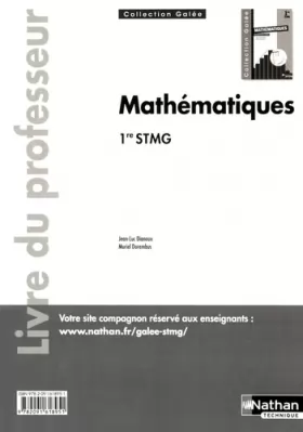Couverture du produit · Mathématiques - 1re STMG - livre du professeur