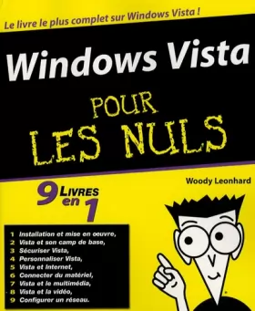 Couverture du produit · Windows Vista 9 en 1 pour les nuls