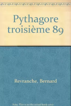 Couverture du produit · MATHEMATIQUES 3EME PYTHAGORE. Edition 1989