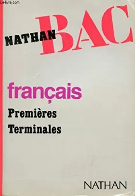Couverture du produit · Français, premières, terminales