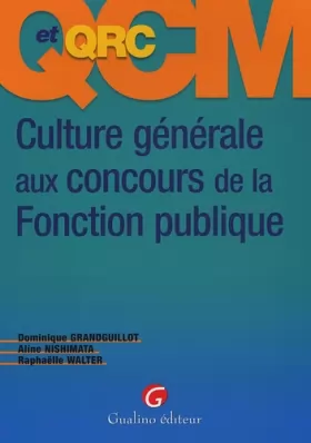 Couverture du produit · QCM et QCR Culture générale aux concours de la Fonction  publique