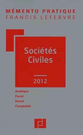Couverture du produit · Mémento Sociétés Civiles 2012