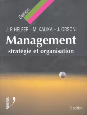 Couverture du produit · Management : Stratégie et Organisation