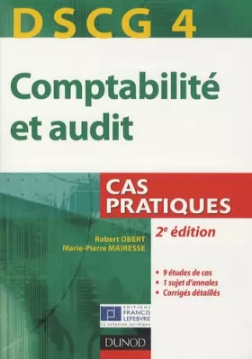 Couverture du produit · DSCG 4 - Comptabilité et audit - 2e édition - Cas pratiques