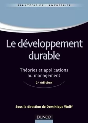 Couverture du produit · Le développement durable - Théories et applications au management - 2e édition: Théories et applications au management