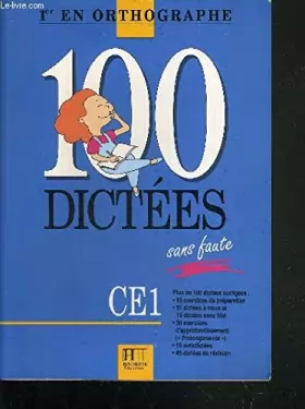 Couverture du produit · 100 DICTEES SANS FAUTE CE1