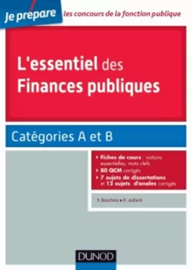 Couverture du produit · L'essentiel des finances publiques - catégories A et B