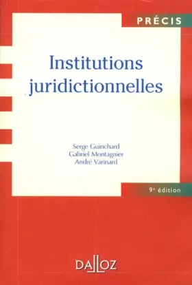 Couverture du produit · Institutions juridictionnelles