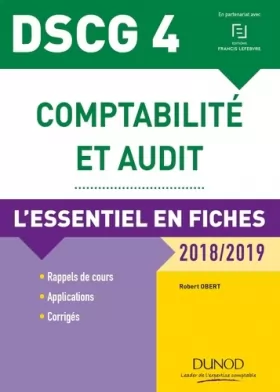 Couverture du produit · DSCG 4 - Comptabilité et audit - 7e éd. - L'essentiel en fiches - 2018/2019