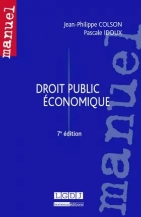Couverture du produit · Droit public économique, 7ème Ed