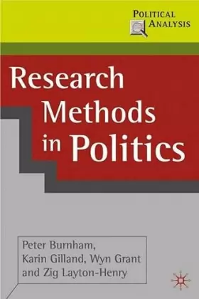 Couverture du produit · Research Methods in Politics