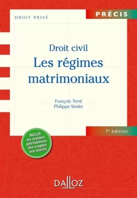 Couverture du produit · Les Droit civil. Régimes matrimoniaux - 7e éd.