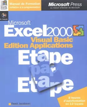 Couverture du produit · Microsoft excel 2000 visual basic edition applications - etape par etape - manuel d`auto-apprentissage - cd-rom - francais