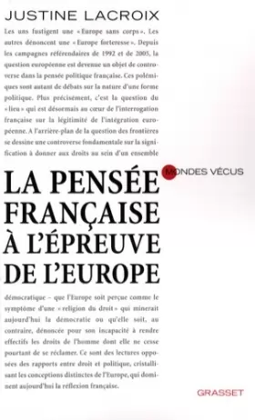 Couverture du produit · La pensée française à l'épreuve de l'Europe