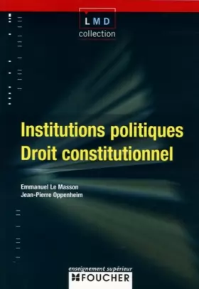 Couverture du produit · INSTITUTION DROIT CONSTITUTIONNEL (Ancienne édition)