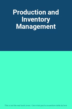 Couverture du produit · Production and Inventory Management