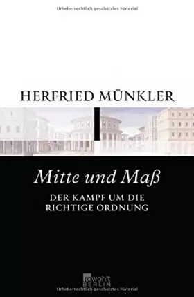 Couverture du produit · Münkler, H: Mitte und Maß