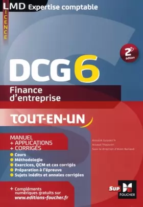 Couverture du produit · DCG 6 - Finance d'entreprise - Manuel et applications - 2e édition
