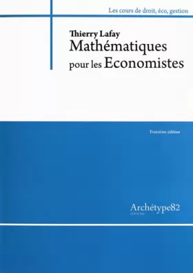 Couverture du produit · Mathématiques pour les économistes L2