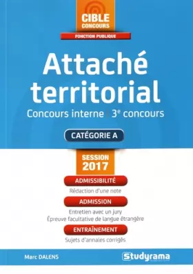 Couverture du produit · Attaché territorial - Concours interne 3e concours
