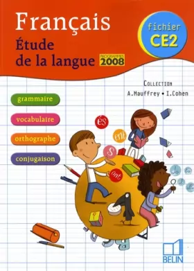 Couverture du produit · Français CE2 : Etude de la langue fichier
